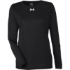 Custom Womens Team Tech™ Long Sleeve T-Shirt Black/ White