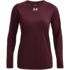 Custom Womens Team Tech™ Long Sleeve T-Shirt Maroon/ White