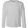 Custom Youth Tech™ Team Long Sleeve T-Shirt Mod Grey Light Heather/ White