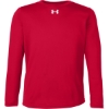 Custom Youth Tech™ Team Long Sleeve T-Shirt Red/ White