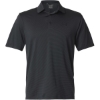 Custom Mens Playoff 3.0 Stripe Polo Black/ Pitch Grey