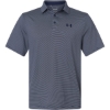 Custom Mens Playoff 3.0 Stripe Polo Midnight Navy/ White