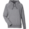 Custom Womens Rival Fleece Hooded Sweatshirt Castlerock Grey Light Heather/ Black