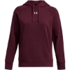 Custom Womens Rival Fleece Hooded Sweatshirt Maroon/ White