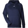Custom Womens Rival Fleece Hooded Sweatshirt Midnight Navy/ White