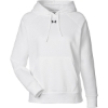 Custom Womens Rival Fleece Hooded Sweatshirt White/ Black