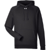 Custom Mens Rival Fleece Hooded Sweatshirt Black/ White