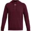 Custom Mens Rival Fleece Hooded Sweatshirt Maroon/ White