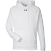 Custom Mens Rival Fleece Hooded Sweatshirt White/ Black