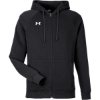 Custom Mens Rival Fleece Full-Zip Black/ White