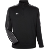 Custom Mens Command 2.0 Quarter-Zip Pullover Black/ White
