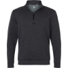 Custom Mens Drive Midlayer Quarter-Zip Pullover Black/ Black