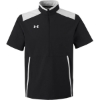 Custom Mens Motivate 3.0 Short Sleeve Half-Zip Black/ Mod Grey/ White