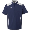 Custom Mens Motivate 3.0 Short Sleeve Half-Zip Midnight Navy/ White