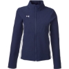 Custom Womens Rival Stretch Jacket Midnight Navy/ White