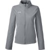 Custom Womens Rival Stretch Jacket Mod Grey/ White