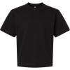 Custom Unisex Heavyweight Cotton Mid-Length Tee Black