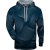 Custom Mens Warp Hooded Sweatshirt Navy