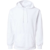 Custom Mens Performance Fleece Hooded Sweatshirt White