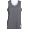 Custom Womens Reversible Wicking Tank Top Graphite/ White