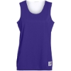 Custom Womens Reversible Wicking Tank Top Purple/ White