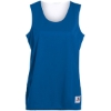 Custom Womens Reversible Wicking Tank Top Royal/ White