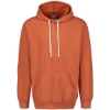 Custom Mens Vintage Fleece Hooded Sweatshirt Vintage Orange