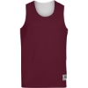 Custom Unisex Reversible Wicking Tank Top Maroon/ White