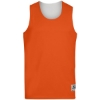 Custom Unisex Reversible Wicking Tank Top Orange/ White