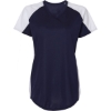 Custom Womens Cutter Jersey Navy/ White