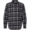 Custom Mens Cornell Woods™ Flannel Shirt Black Backland Tartan