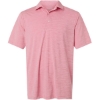 Custom Mens Bohemian Striped Heather Performance Polo Red Heather