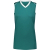 Custom Womens Rover Jersey Teal/ White