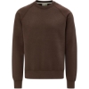 Custom Mens Vintage Fleece Raglan Crewneck Sweatshirt Cocoa