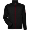 Custom Mens Constant Full-Zip Sweater Fleece Jacket Black/ Red