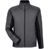 Custom Mens Constant Full-Zip Sweater Fleece Jacket Polar/ Black