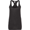 Custom Womens Poly-Rich Racerback Tank Top Black