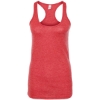 Custom Womens Poly-Rich Racerback Tank Top Heather Red