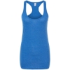 Custom Womens Poly-Rich Racerback Tank Top Heather Royal