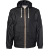 Custom Unisex Vintage Hooded Rain Jacket Black