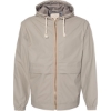 Custom Unisex Vintage Hooded Rain Jacket Khaki