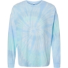 Custom Unisex Tie-Dyed Long Sleeve T-Shirt Lagoon