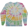 Custom Unisex Tie-Dyed Long Sleeve T-Shirt Yosemite
