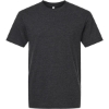 Custom Unisex CVC Tee Heather Black