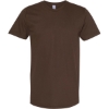 Custom Unisex Fine Jersey Tee Brown