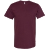 Custom Unisex Fine Jersey Tee Burgundy