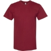 Custom Unisex Fine Jersey Tee Cranberry
