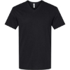 Custom Unisex CVC V-Neck Tee Black