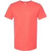 Custom Unisex Fine Jersey T-Shirt Bright Coral