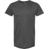Custom Unisex Fine Jersey T-Shirt Heather Charcoal